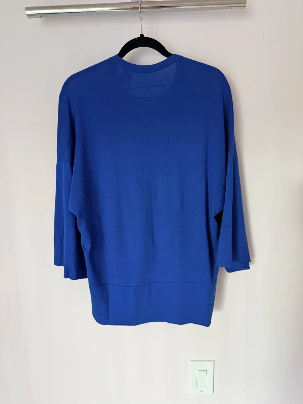 Victoria's Secret Blue Cashmere Blend Cozy Oversized Sweater Top Small S moda
